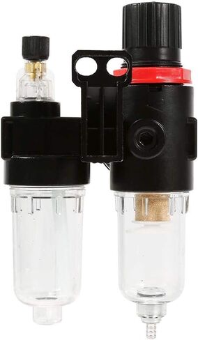 ويهوفي منظم ضغط فلتر الهواء، اداة تعمل بالهواء المضغوط ان بي تي مقاس 1/4 انش مع مقياس ضغط AFC2000 in Kuwait