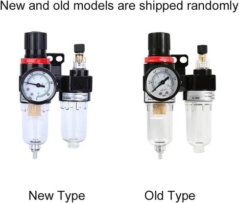 ويهوفي منظم ضغط فلتر الهواء، اداة تعمل بالهواء المضغوط ان بي تي مقاس 1/4 انش مع مقياس ضغط AFC2000 in Kuwait