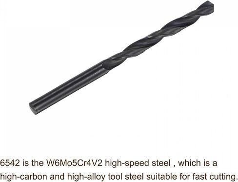 uxcell 6542 High Speed Steel Straight Shank Twist Jobber Drill Bit, Fully Ground Black Oxide Drill Bits 7.7mm Drill Diameter 115mm Total Length 4 Pcs in Saudi Arabia