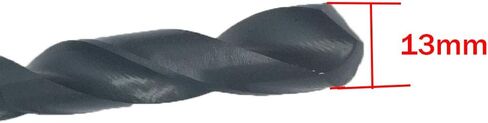 13mm Tip Diameter HSS High Speed Steel Twist Drill Bit 1/2 Straight Shank Drilling Hole Tool in Saudi Arabia