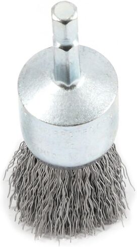 Forney 72737 1-Inch x .012 x 1/4-Inch Hex Shank, Coarse Wire Crimp End Brush in Saudi Arabia
