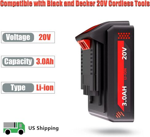ceenr 2 حزمة lbxr20 3.0ah استبدال البطارية والشاحن لبطارية ليثيوم بلاك اند ديكر 20 فولت lbxr2020-ope متوافق مع بلاك ديكر الاعشاب الآكل 20 فولت lb20 lbx20 lbxr2020 lbx4020 lb2x4020-ope in Kuwait