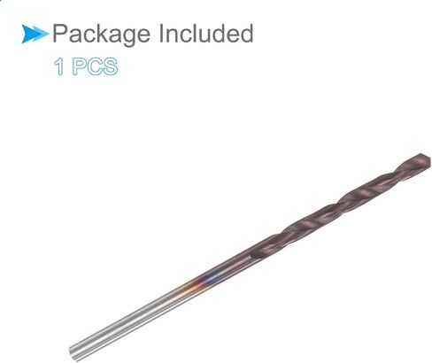 CoCud Solid Carbide Drill Bit, 2.8mm Diameter, AlTiSin Coated K45/P10 Tungsten Carbide Twist Drill Bits - (Applications: for Hardened Steel Stainless Steel Alloy), 1-Piece in Saudi Arabia
