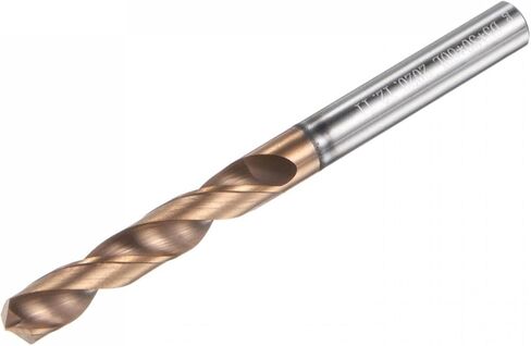 uxcell Twist Drill Bit, 4.9mm Jobber Drill Bit Nanoscale Titanium Coated K35 Tungsten Carbide Straight Shank 60mm Length for Drilling Stainless Steel Alloy Steel in Saudi Arabia