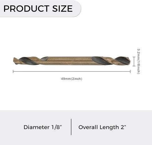 10 قطع 3.2 مم ثقب بت HSS مزدوج نهاية دوامة حفر بت تويست أدوات مجموعة in Kuwait