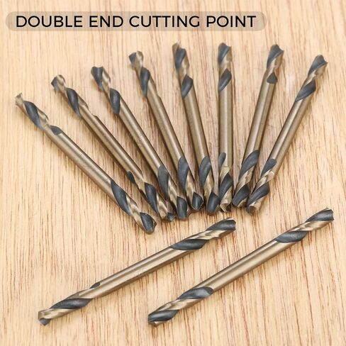 10 قطع 3.2 مم ثقب بت HSS مزدوج نهاية دوامة حفر بت تويست أدوات مجموعة in Kuwait