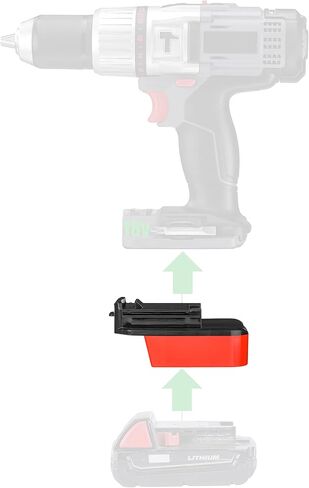 1 قطعة محول متوافق مع ميلووكي M18 بطارية ليثيوم حمراء لكابل بورتر 18 فولت الطراز القديم (وليس 20 فولت) أدوات-محول فقط in Kuwait