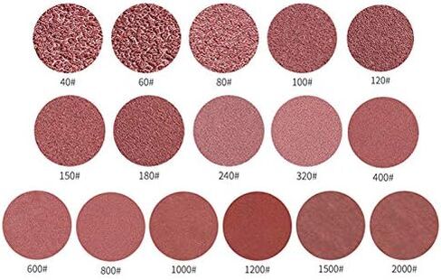 CynKen 40 قطعة 140 × 90 مم ورق صنفرة فيلكرو مثلث، وسادات سنفرة للفأرة 40/60/80/100 حصى كل 10 قطع 5 فتحات حوالي 5.5 بوصة × 3.5 بوصة in Kuwait