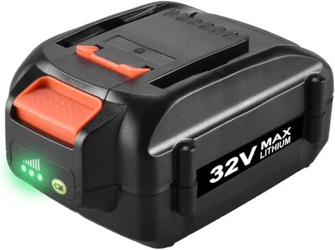 Hogardsujia 32 فولت 3000 مللي أمبير WA3537 بطارية ليثيوم أيون بديلة لأدوات Worx 32 فولت WG175.1 WG275 WG575.1 WG924.4 in Kuwait