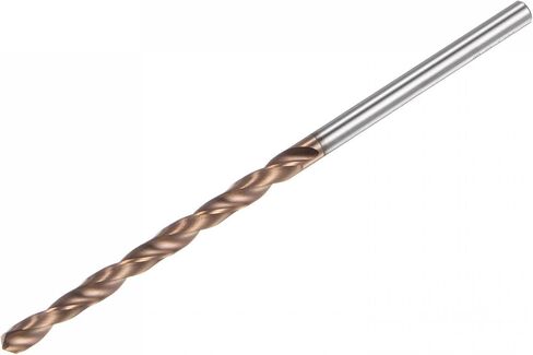 uxcell Twist Drill Bit, 3.3mm Jobber Drill Bit Nanoscale Titanium Coated K35 Tungsten Carbide Straight Shank 80mm Length for Drilling Stainless Steel Alloy Steel in Saudi Arabia