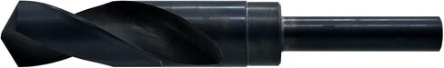 لقم الثقب MAXTOOL 31/32 بوصة فضية وديمينغ HSS M2 S & D لقم الثقب Prentice Twist مثقاب أكسيد أسود 1/2 بوصة ساق مخفض 6 بوصة OAL؛ SD02B00R062 in Saudi Arabia