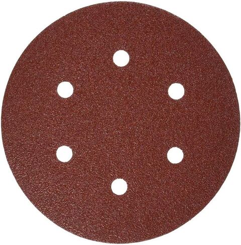 6" 6 Holes Assorted, Hook and Loop Sanding Disc 50 Piece in Kuwait