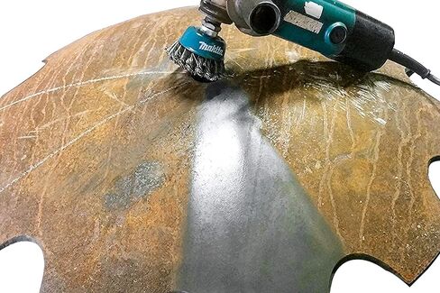 ماكيتا 1 قطعة - فرشاة كأس سلكية معقودة 3 بوصة للمطاحن - تكييف شديد التحمل للمعادن - 3 بوصة × 5/8 بوصة | 11 UNC in Kuwait