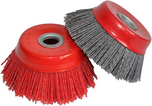 اف بي بي او 2 قطعة 4 بوصة سلك جلخ فرشاة كوب نايلون لجلخ الزوايا لتنظيف وتلميع وتزيين الأزيز in Kuwait