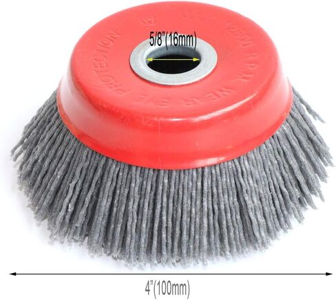 اف بي بي او 2 قطعة 4 بوصة سلك جلخ فرشاة كوب نايلون لجلخ الزوايا لتنظيف وتلميع وتزيين الأزيز in Kuwait