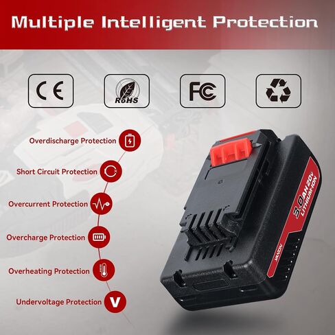 VANON 2Pack PCC680L 3.0Ah Replacement for Porter Cable 20V Battery Lithium-ion PCC685L PCC682L PCC685LP 20V Batteries Compatible with Porter Cable Cordless Power Tools in Kuwait