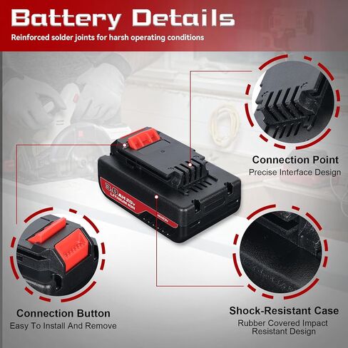 VANON 2Pack PCC680L 3.0Ah Replacement for Porter Cable 20V Battery Lithium-ion PCC685L PCC682L PCC685LP 20V Batteries Compatible with Porter Cable Cordless Power Tools in Kuwait