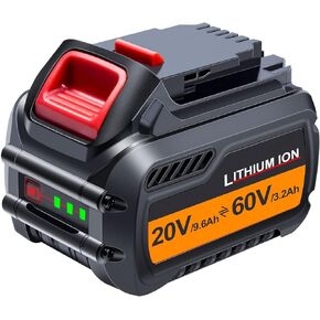 DTK 9.6Ah بديل لبطارية ديوالت 20 فولت/60 فولت DCB609 DCB606 DCB612 بطارية ليثيوم أيون متوافقة مع بطاريات ديوالت 20 فولت 60 فولت
