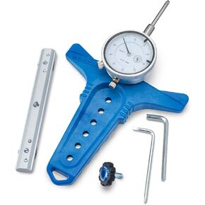 Table Saw Alignment Gauge - Precision Dial Indicator Table Saw for Parallelism & Safe Cuts – Adjustable Fit Miter Fence Gauge w/Aluminum Miter Bar, Hex Key, Tension Screwdriver – Woodworking Tools
