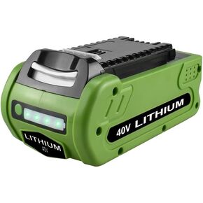 Hogardsujia 40 فولت 3000 مللي أمبير بطارية ليثيوم أيون استبدال ل GreenWorks 29462 بطارية GreenWorks 40 فولت G-MAX أدوات كهربائية 29252 20202 22262 in Kuwait