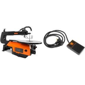 WEN 3922 منشار تمرير متغير السرعة مقاس 16 بوصة مع تغييرات شفرة سهلة الوصول ومنشار أولسون SP46500 شفرة منشار حلزوني