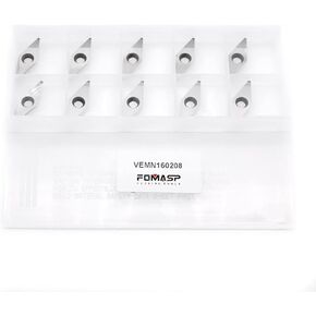FomaSP الماس نصف قطر نهاية كربيد قطعة إدراجات لأداة الخشب للمخرطة، حزمة من 10 قطع in Kuwait