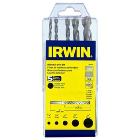 Irwin Industrial Tool 5 Piece Hammer Drill Bit Set 4935076 in Saudi Arabia