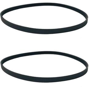 HASMX Drive Belt Replacement Belt for Rikon Band Saw Models 10-320, 10-321, 10-325, RK14CS Replaces Part Numbers C10-995, P10-320-87, 24" Internal Length Band Saw Drive Belt, 4 Rib, Black (2-Pack)
