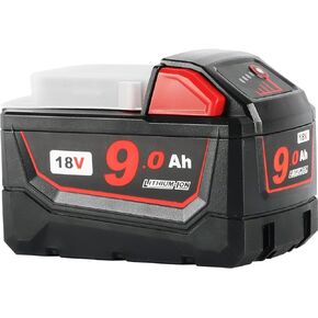 AMICROSS 18V Battery 9.0Ah, Compatible with All Milwauki 18V Cordless Power Tools and 18V Original Chargers in Kuwait