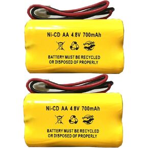 بطارية هوك (2 حزمة) BL93NC487 DAA700MAH4.8V AA500MAH D-AA500mAh AA600mAh ELB-B006 BST 4.8v 700mAh Ni-CD Unitech in Kuwait