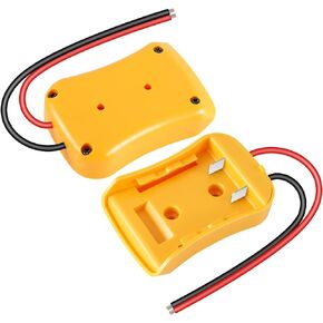 قم بتنشيط أدواتك باستخدام محول عجلة الطاقة Huazu لبطارية Dewalt 18V/20V - عبوتان من محول البطارية مع أسلاك 12AWG للروبوتات وسيارات RC والشاحنات in Kuwait