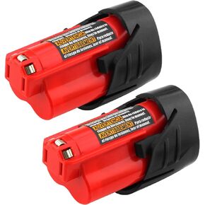 2Pack 12V 3000mAh Lithium-ion Replacement for Battery Compatible with 12 Volt 48-11-2411 48-11-2420 48-11-2401 48-11-2402 48-11-2401 Cordless Power Tools in Kuwait