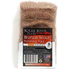 Rogue River Tools Bronze Wool Pads (8pc) - Fine in Kuwait