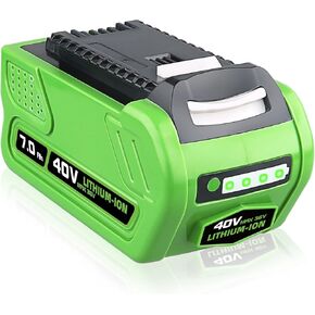 FERRYBOAT 7000mAh استبدال قدرة أعلى لبطارية Greenworks 40V متوافقة مع Greenworks 40 Volt Lithium 29472 29462 G-MAX Power Tools 29252 20202 22262 25312 25322 in Kuwait