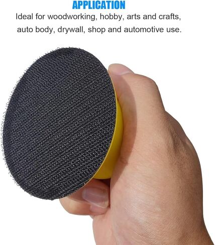 YDROWN 2 حزمة 3 "خطاف دائري وحلقة صنفرة يدوية لوحة دعم هوك لوحة دعم لآلات الصنفرة أو الملمعات، أثاث النجارة لتلميع الرمال للسيارات in Kuwait