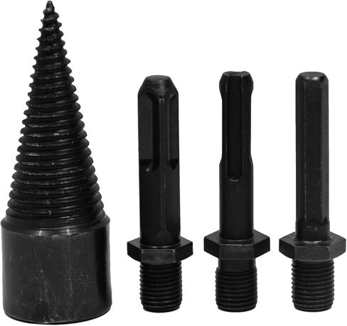 JNDO مثقاب الخشب الفاصل الثقيلة 32 مللي متر مثقاب الخشب الحطب مع عرقوب عرافة قابلة للإزالة + مقبض مربع + مقبض مطرقة مستديرة in Kuwait