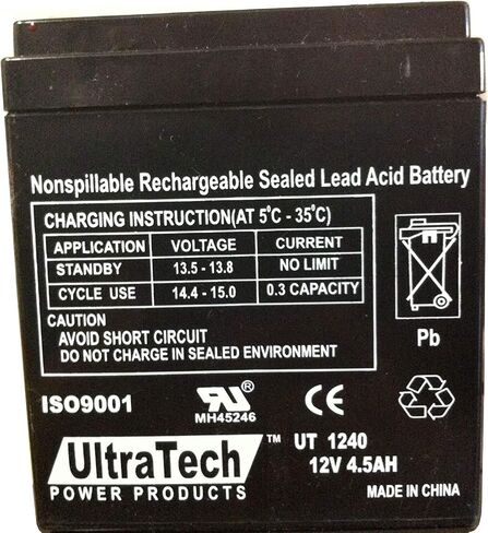 أداة متعددة البطاقات 46 في 1 من Neptune + بطارية إنذار حمض الرصاص UltraTech UT-1240 UT-1250 12 فولت، 4.5 أمبير في الساعة UT1240 ISO9001 (بطارية واحدة + أداة واحدة) in Saudi Arabia