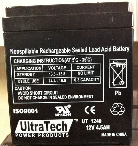 أداة متعددة البطاقات 46 في 1 من Neptune + بطارية إنذار حمض الرصاص UltraTech UT-1240 UT-1250 12 فولت، 4.5 أمبير في الساعة UT1240 ISO9001 (بطارية واحدة + أداة واحدة) in Saudi Arabia