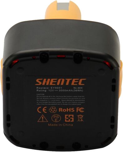 Shentec 12V 3.0Ah Ni-MH Replacement Battery Compatible with Panasonic EY9001 EY9200 EY9200B EY9201 EY9201B EY9101 EY9108 EY9005B EY9006B EY9106 EY9106B in Saudi Arabia
