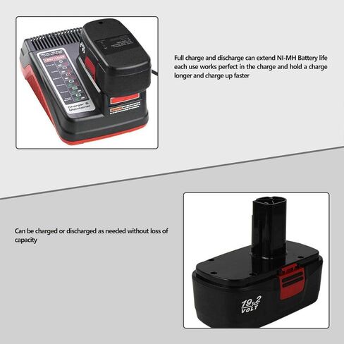 CEENR 2 حزمة 4000 مللي أمبير 19.2 فولت C-3 استبدال البطارية للحرفيين 19.2 فولت بطاريات ديهارد أداة الطاقة اللاسلكية Ni-Mh 130279005 315.113753 315.115410 315.11485 1323903 120235021 130235021 11375 11376 in Kuwait