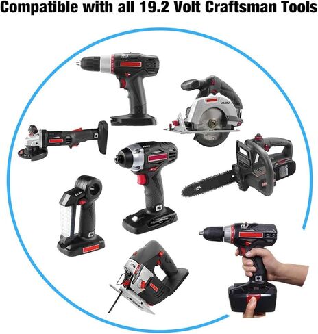 CEENR 2 حزمة 4000 مللي أمبير 19.2 فولت C-3 استبدال البطارية للحرفيين 19.2 فولت بطاريات ديهارد أداة الطاقة اللاسلكية Ni-Mh 130279005 315.113753 315.115410 315.11485 1323903 120235021 130235021 11375 11376 in Kuwait