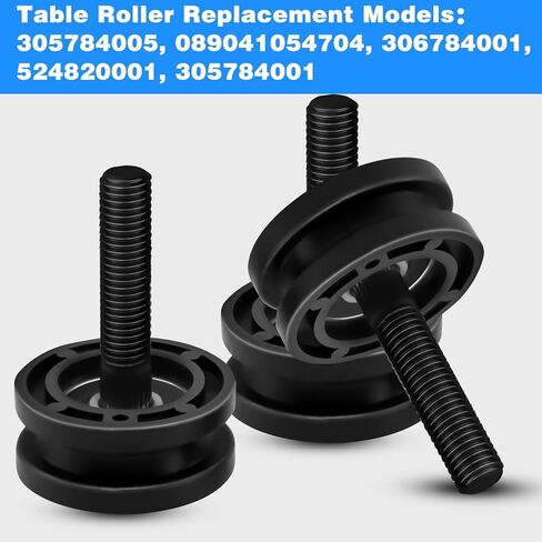 3Pcs Tile Saw Roller Assembly 305784005 305784001, Table Saw Parts Replacement Parts for Ryobi, Replacement Part Compatible with Ridgid DT180EVO for Ridgid 7" Tile Saw Roller R4030, R4031, R4030S in Saudi Arabia