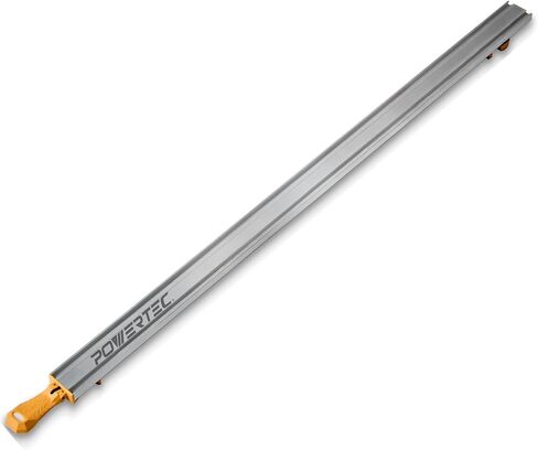 POWERTEC 71706 دليل المنشار الدائري مقاس 36 بوصة للمنشار الدائري وجهاز التوجيه ومنشار الرقصة، دليل المنشار ذو الحافة المستقيمة للمقاول لقطع الخشب الرقائقي وتوجيه فتحات دادو للنجارين في الأعمال الخشبية، حزمة واحدة in Saudi Arabia