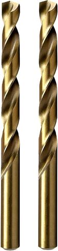 MAXTOOL 13/32" 2pcs Identical Jobber Length Drills HSS M35 Twist Drill Bits 5% Cobalt Fully Ground Golden Straight Shank Drills; JBF35G10R26P2 in Saudi Arabia