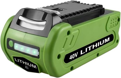 Hogardsujia 40 فولت 3000 مللي أمبير بطارية ليثيوم أيون استبدال ل GreenWorks 29462 بطارية GreenWorks 40 فولت G-MAX أدوات كهربائية 29252 20202 22262 in Kuwait