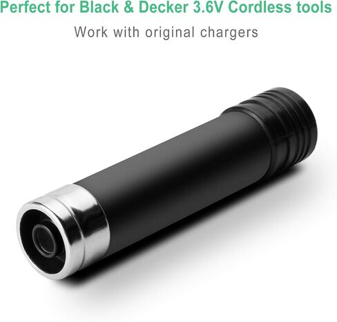 Shentec 2 حزمة بطارية بديلة 3.5 أمبير 3.6 فولت متوافقة مع Black & Decker Versapak Vp100 Vp105 Vp110 Vp142 Vp143 Sears-Craftsman Pivot180 PLR36NC S100 S110 Ni-MH (يشمل شاحن البطارية) in Saudi Arabia