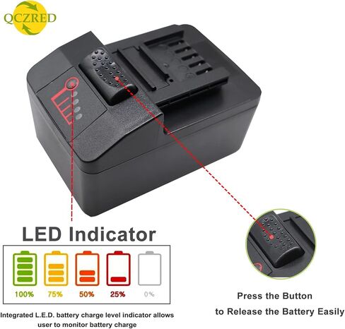 QCZRED 18V 4.0Ah 72Wh CTB8185 Battery Replace for Snap on CTB7185 CTB8187 CT7850 CT8810 CT8815 CDR7850H Batteries Compatible with Snap On Charger CTC720 in Saudi Arabia