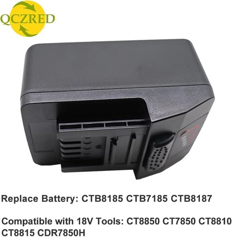 QCZRED 18V 4.0Ah 72Wh CTB8185 Battery Replace for Snap on CTB7185 CTB8187 CT7850 CT8810 CT8815 CDR7850H Batteries Compatible with Snap On Charger CTC720 in Saudi Arabia