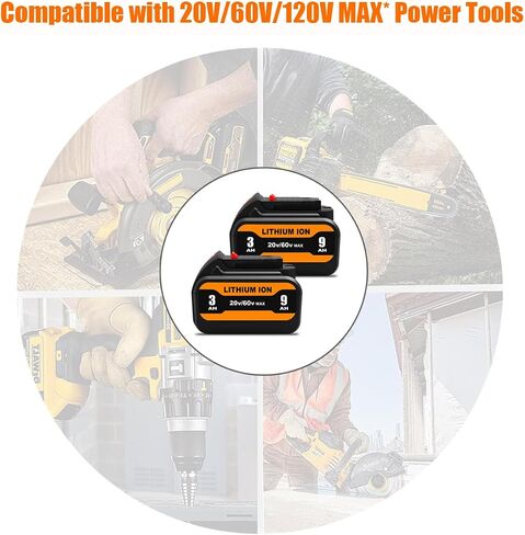 8A DCB118 Fast Charger Replacement for DCB118 DCB1112 Rapid Charger Compatible with Dewalt 20V and 60V MAX* Battery DCB606 DCB609 DCB612 DCB606-2 DCB609-2 DCB205 DCB206 DCB208 DCB230 DCB240 in Saudi Arabia