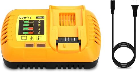 8A DCB118 Fast Charger Replacement for DCB118 DCB1112 Rapid Charger Compatible with Dewalt 20V and 60V MAX* Battery DCB606 DCB609 DCB612 DCB606-2 DCB609-2 DCB205 DCB206 DCB208 DCB230 DCB240 in Saudi Arabia